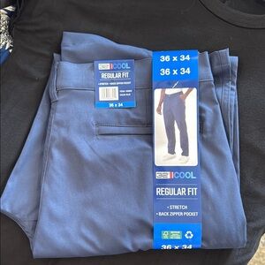 32 Degrees Cool Blue Regular Fit Pants